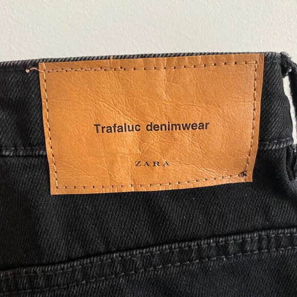 ZARA Mom Fit Black Jeans Trafaluc Denim - Picture 8 of 9